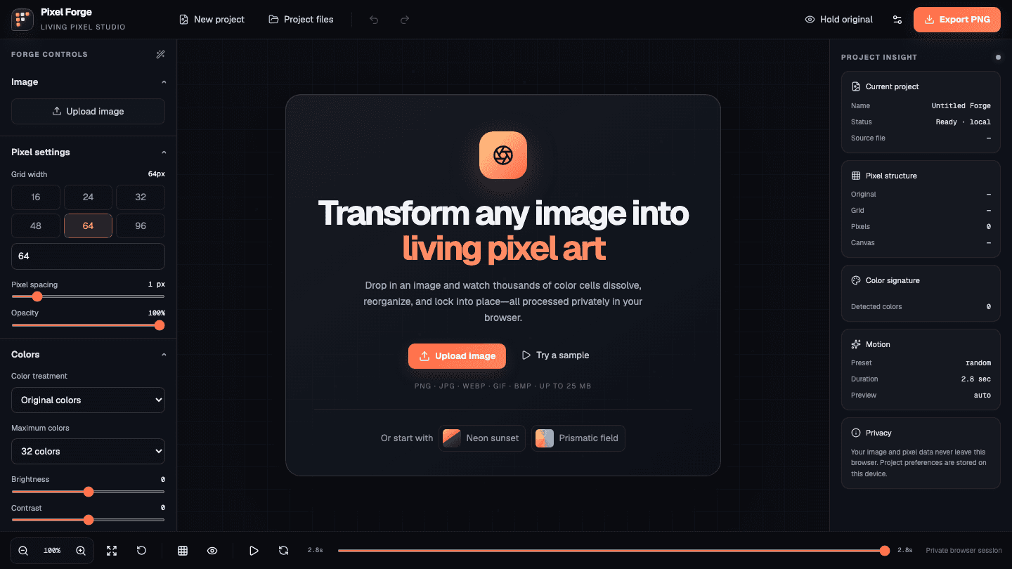 Pixel Forge screenshot